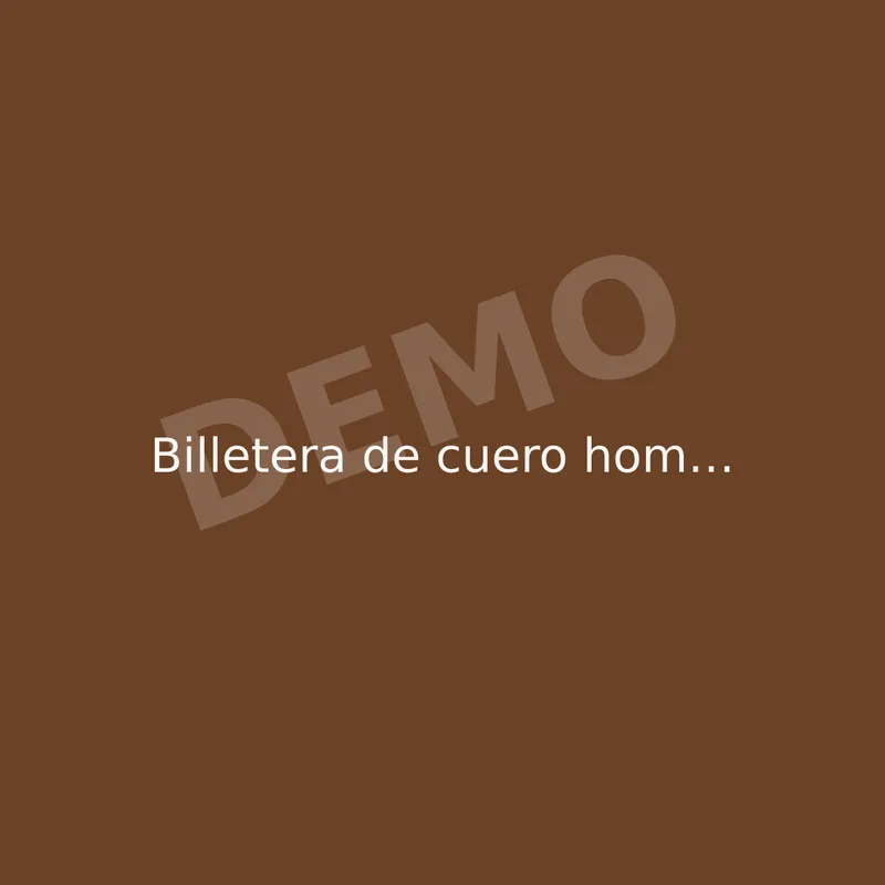 Billetera de cuero hombre