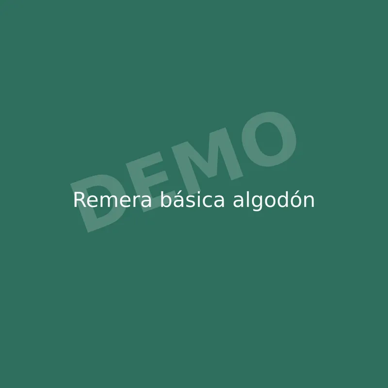 Remera básica algodón